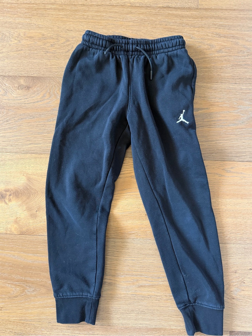 Jordan Black Kids Jogger Pants with White Jumpman